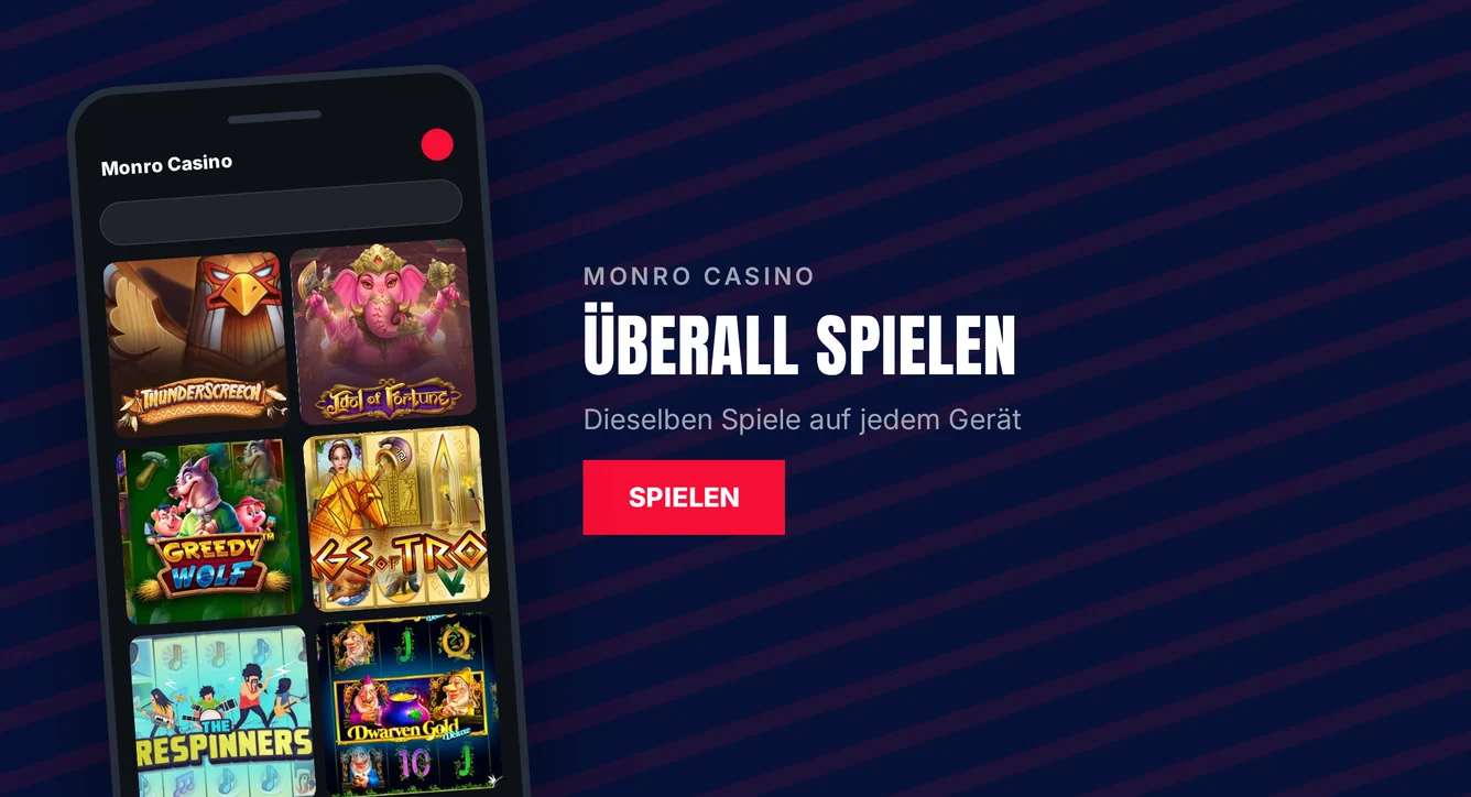 Nutzen Sie Monro Casino mobil