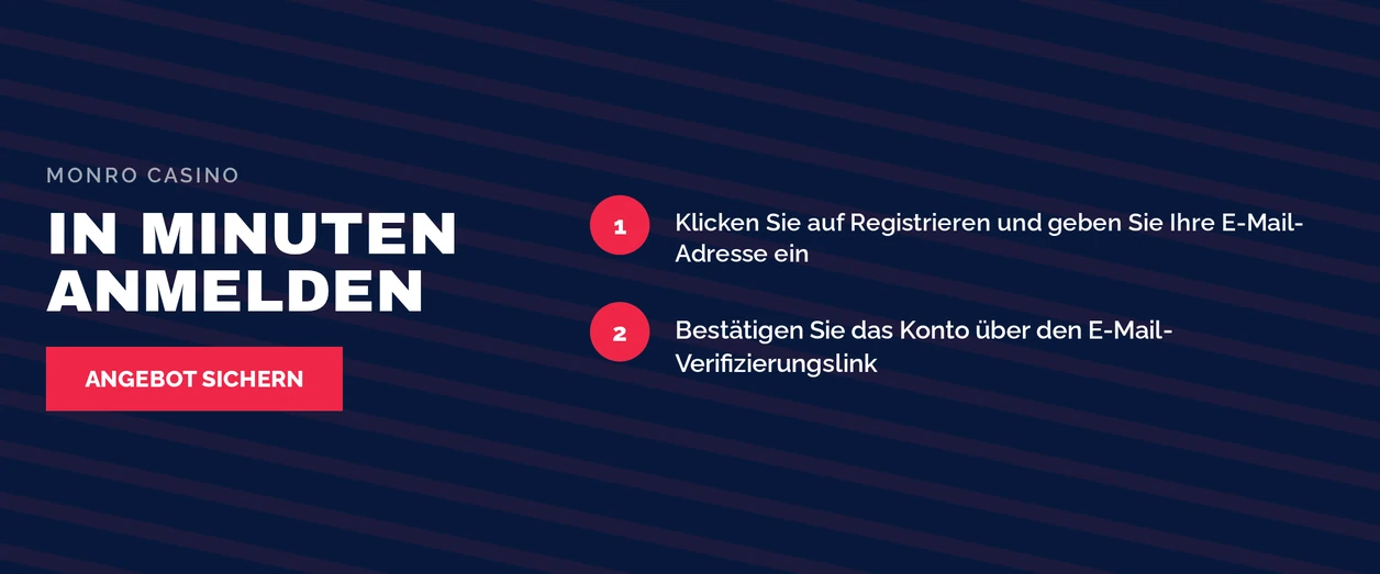 Melden Sie sich in wenigen Minuten an
