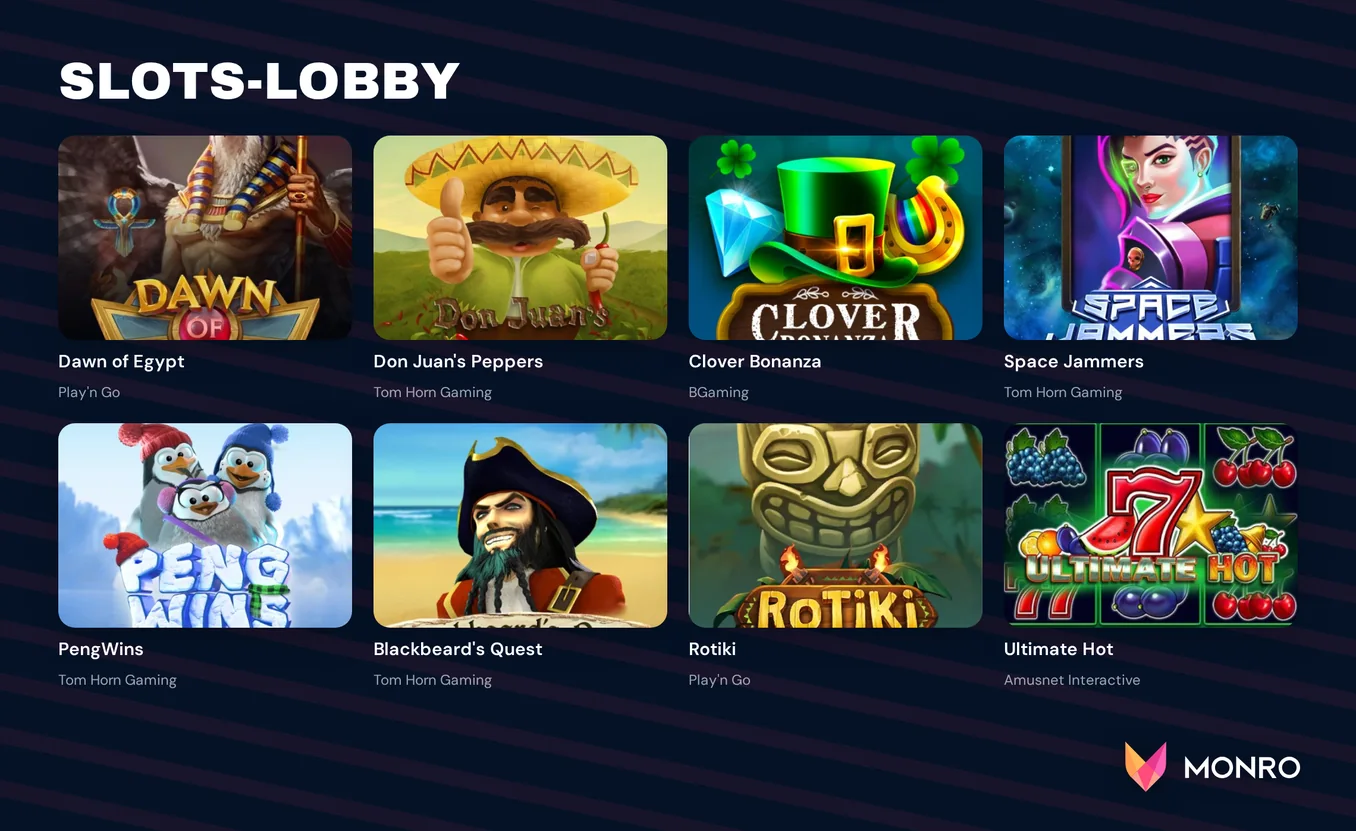 Entdecken Sie die Slots-Lobby